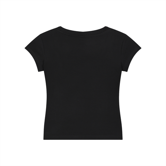Essential V-Neck Bodycon T-Shirt